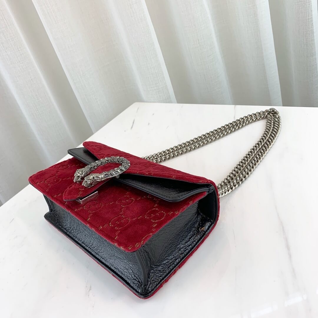 Gucci Dionysus GG Velvet Small Shoulder Bag 499623