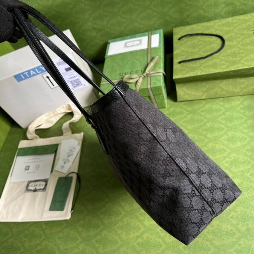 Balenciaga x Gucci Hacker Medium Tote Bag 680125 Black