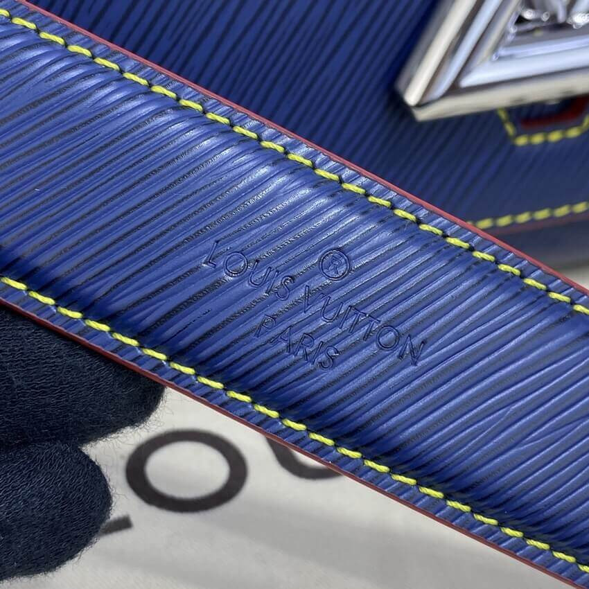 Louis Vuitton Epi Leather Twist MM M50282 Navy Blue/Red