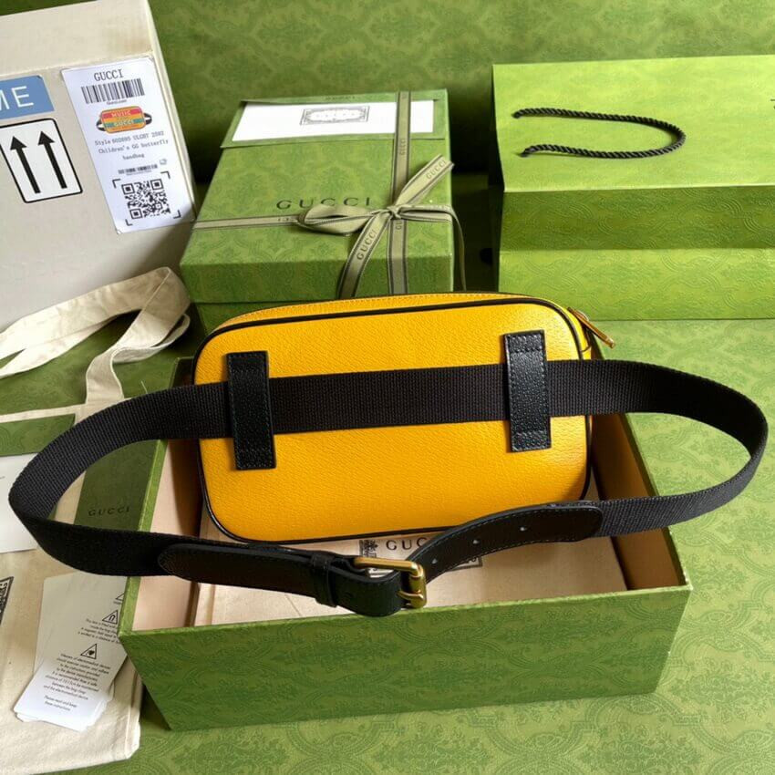 Gucci 100 Belt Bag In Yellow Leather 602695