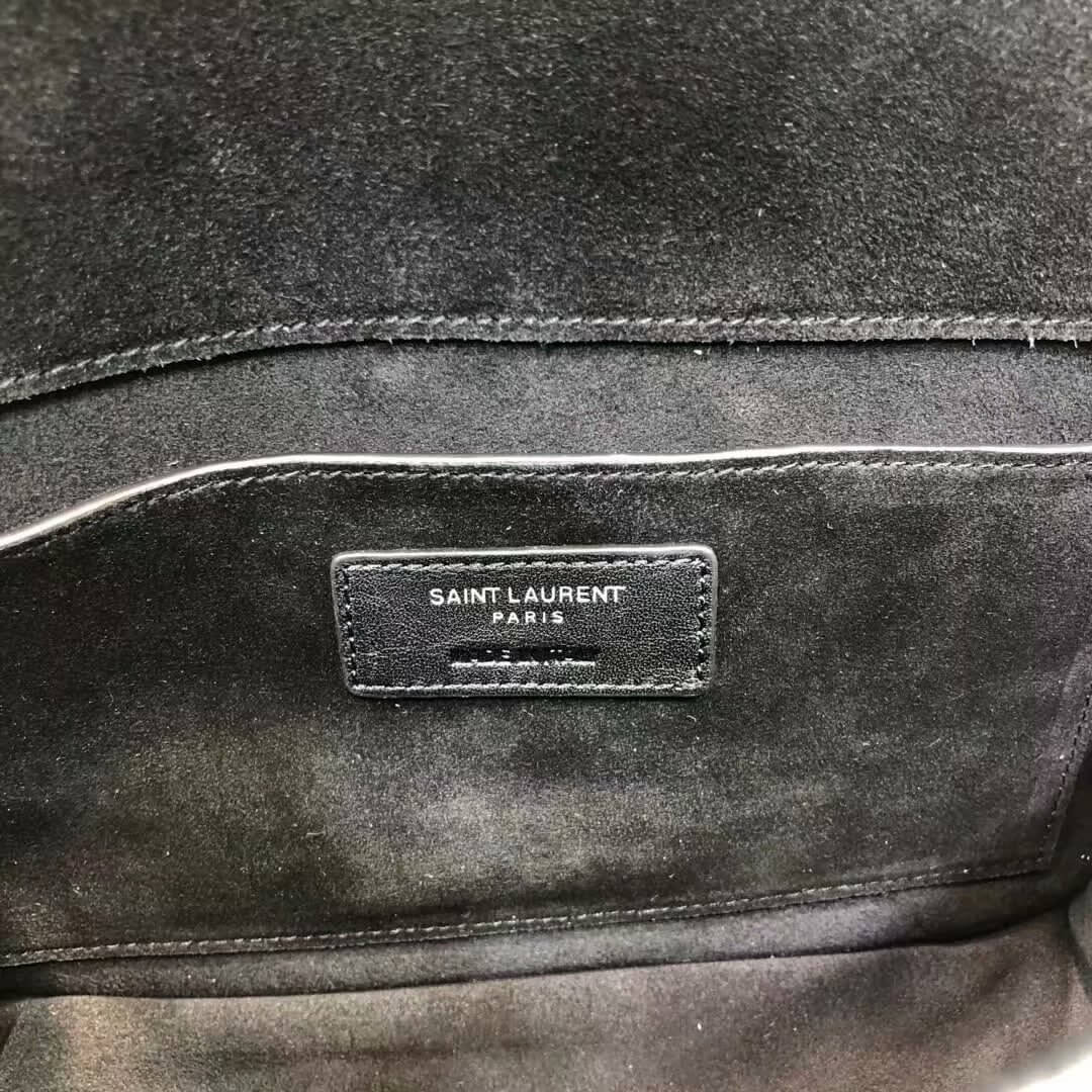 Saint Laurent Niki Baby In Metallic Leather 533039