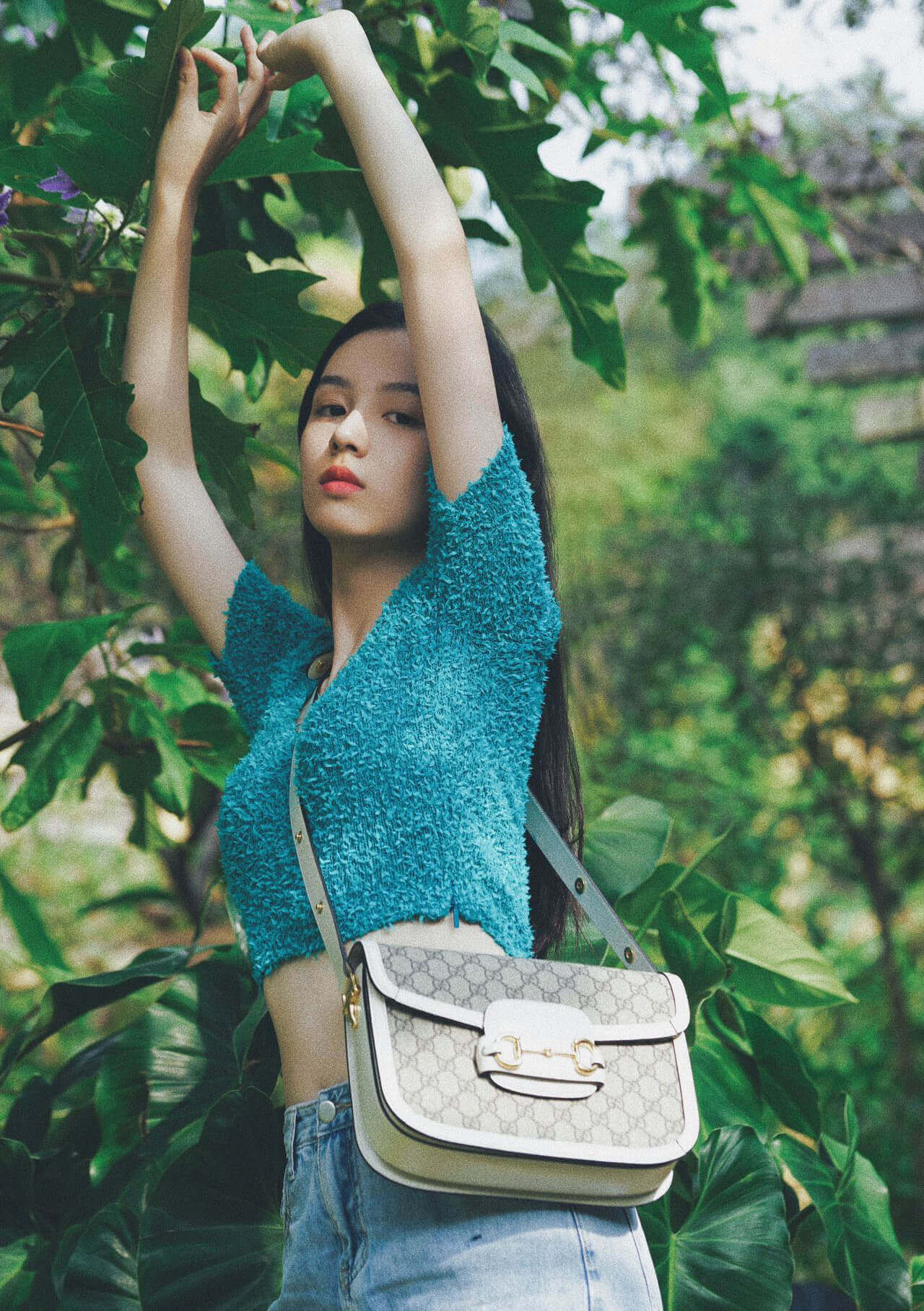 Gucci 1955 Horsebit GG Supreme Shoulder Bag 602204