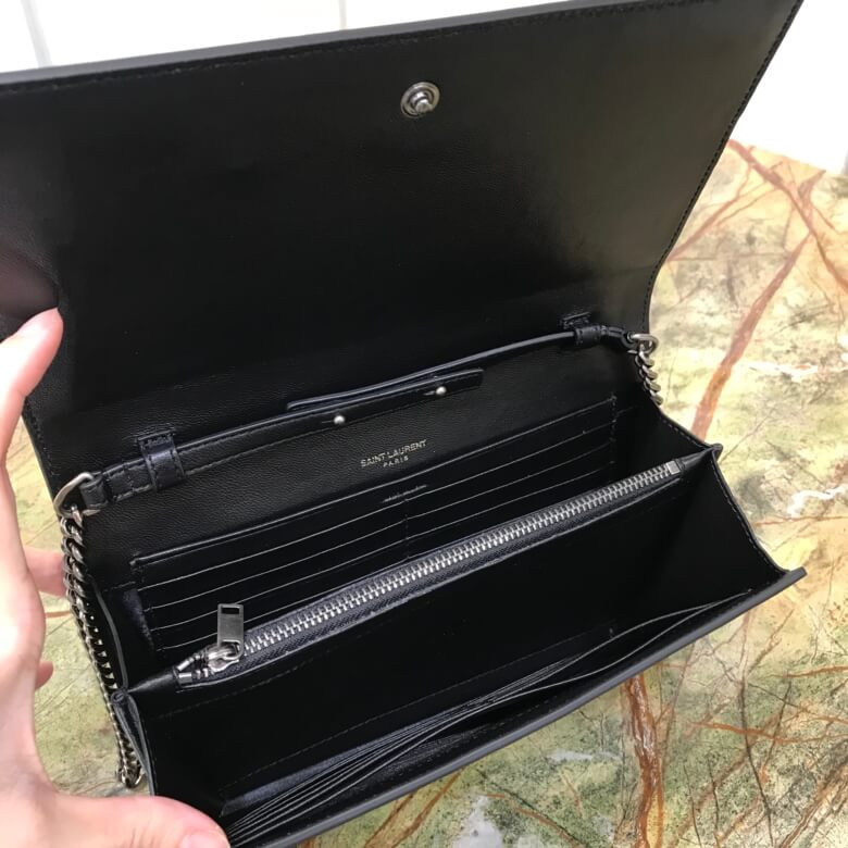 Saint Laurent Embellished Wallet On Chain 515271