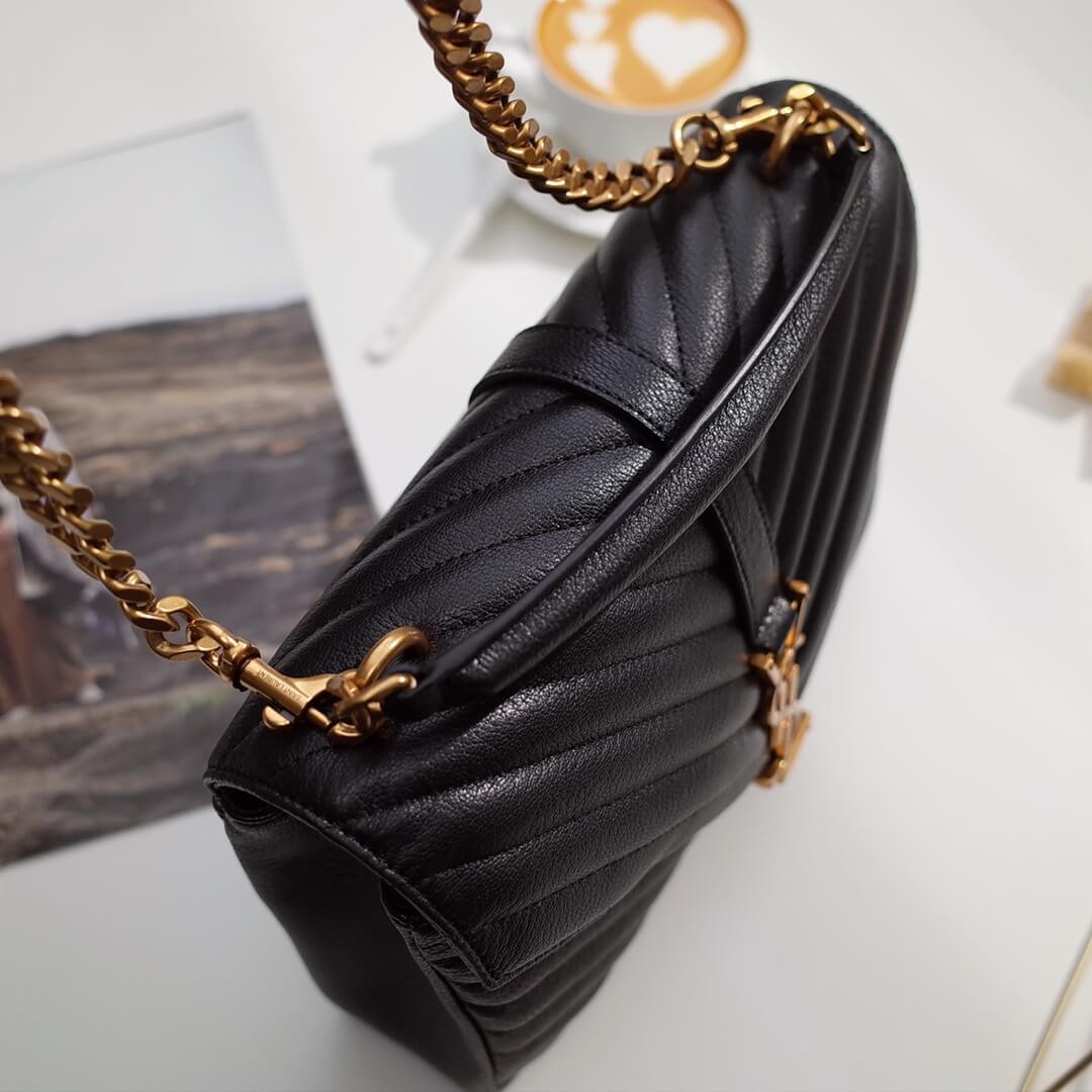 Saint Laurent Medium Collège Bag 392737 Black