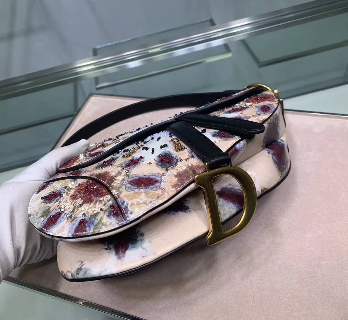 Christian Dior KaleiDiorscopic Saddle Bag M0446