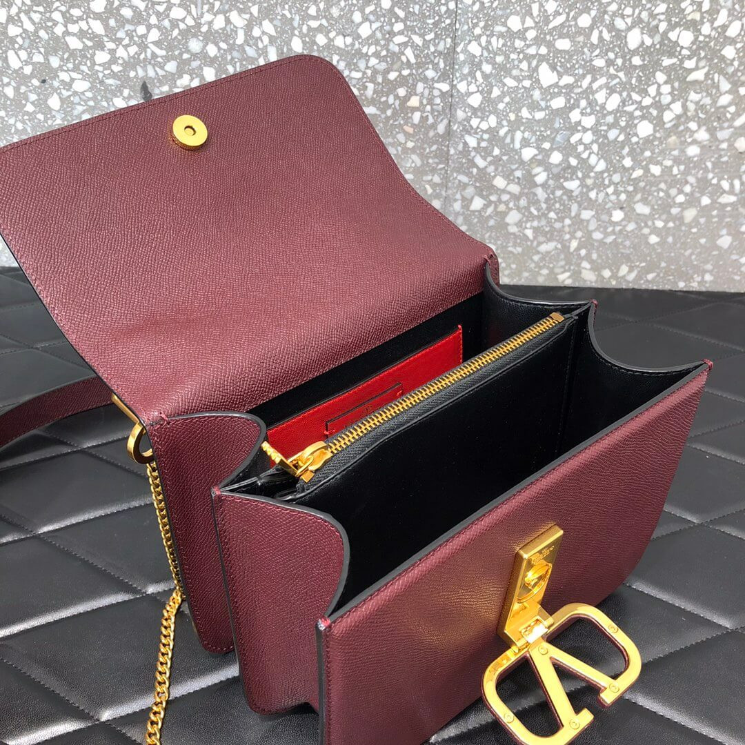 Valentino Garavani Vsling Grainy Calfskin Shoulder Bag 0028