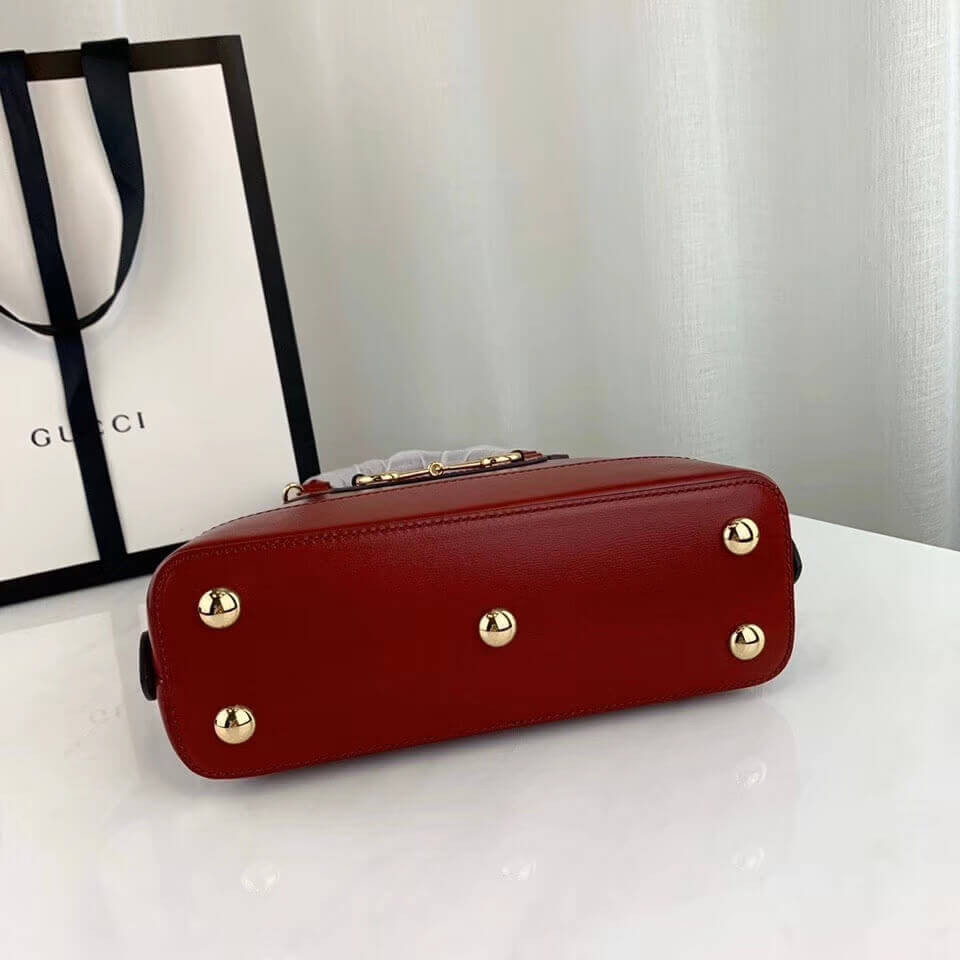 Gucci 1955 Horsebit Leather Small Top Handle Bag 621220