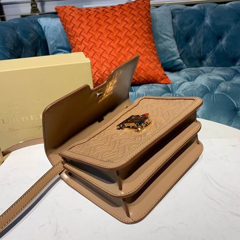 Burberry Small Monogram Leather TB Bag 80140861