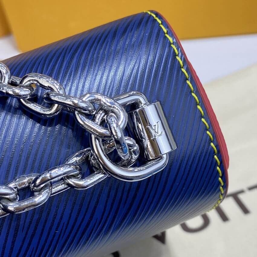 Louis Vuitton Epi Leather Twist MM M50282 Navy Blue/Red