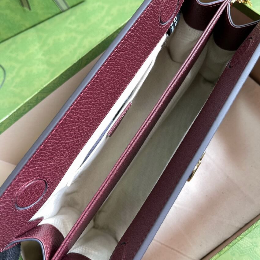 Gucci Ophidia GG Small Shoulder Bag 503877 in Burgundy