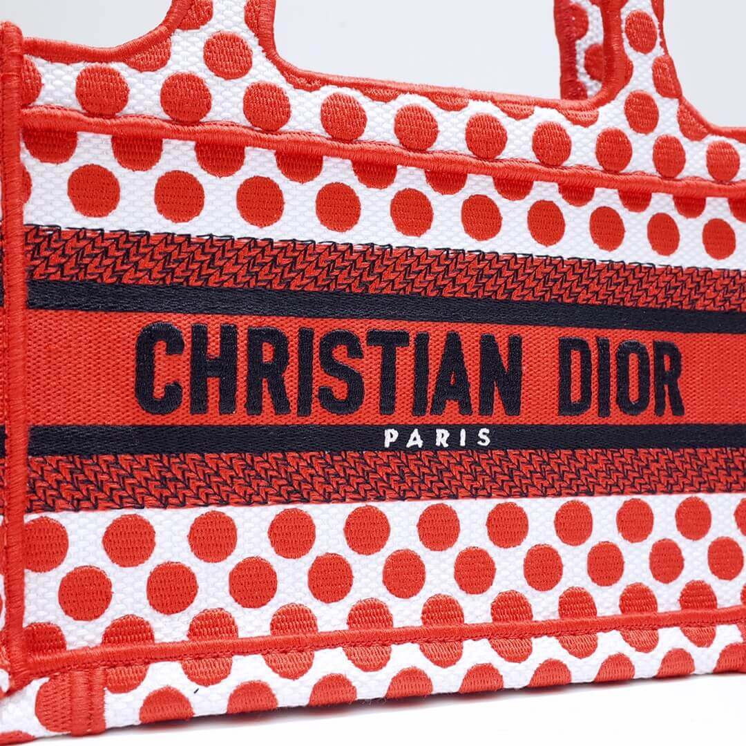 Dior Polkadot Dioramour Mini Book Tote Bag S5475