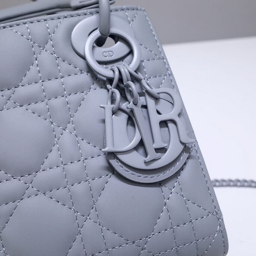 Dior Mini Lady Dior Bag in Ultramatte Cannage Calfskin M0505