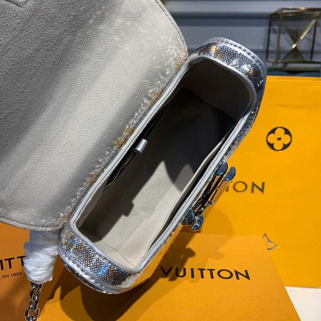 Louis Vuitton Twist PM with Silver Sequins M55842