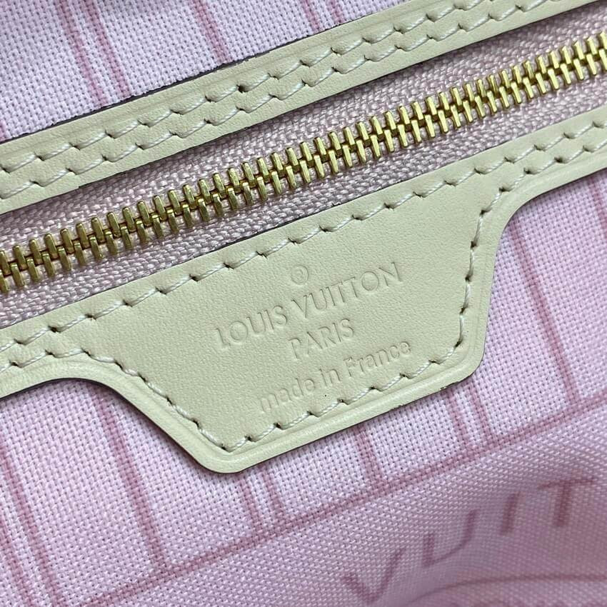 Louis Vuitton Damier Azur Neverfull MM N45295 Pink