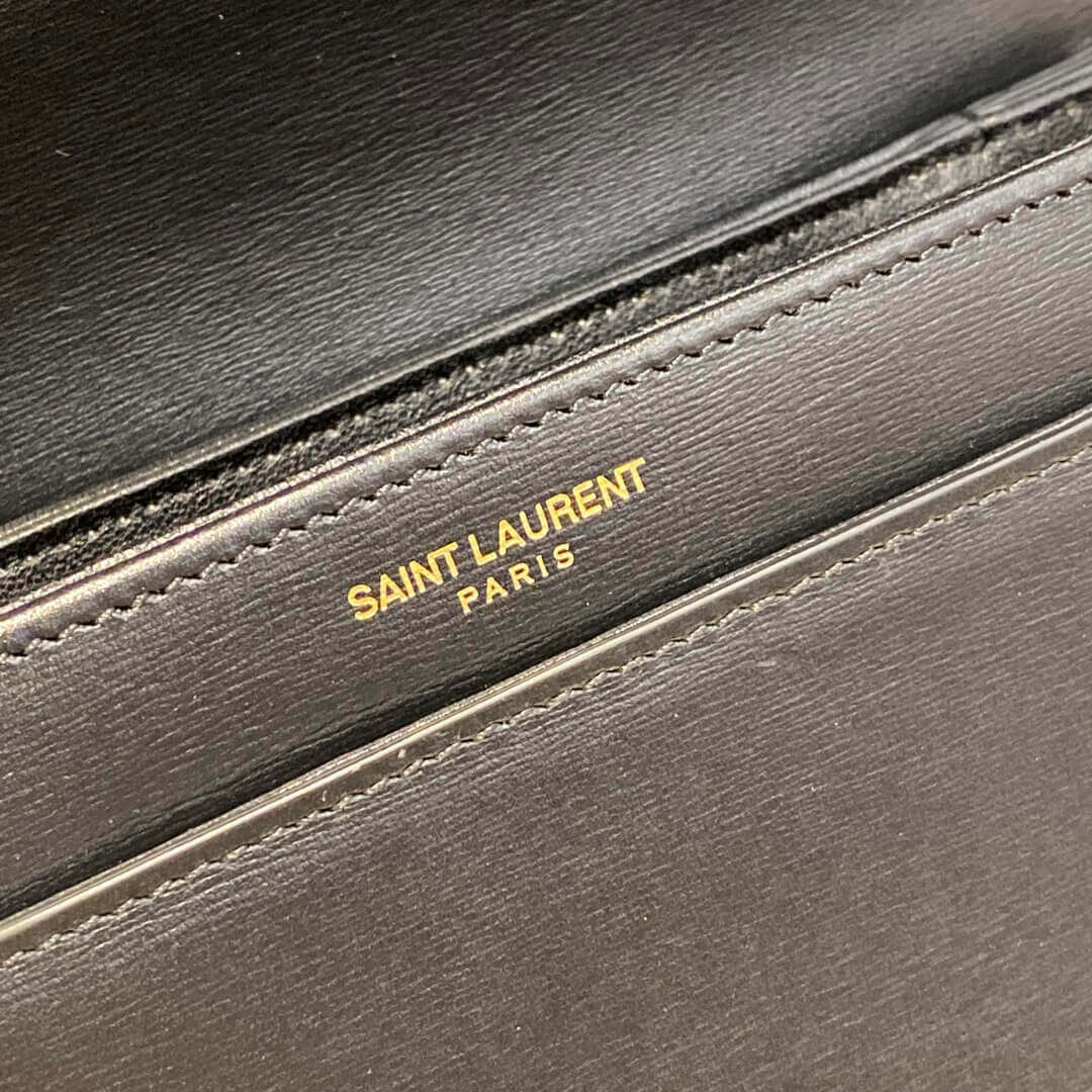 Saint Laurent YSL Solferino Small Satchel In Box Leather 634306