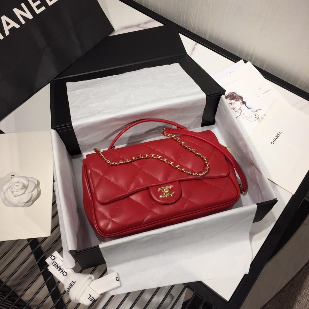 Chanel Large Flap Bag With Handle AS1115