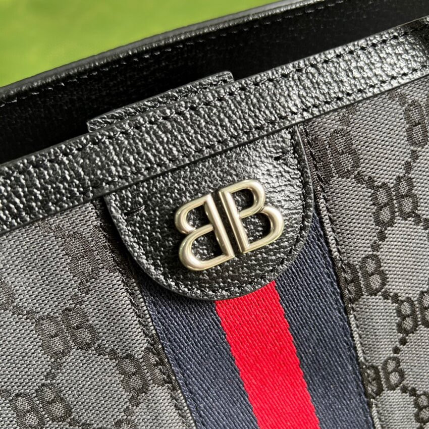 Balenciaga x Gucci Hacker Large Tote Bag 680127 Black