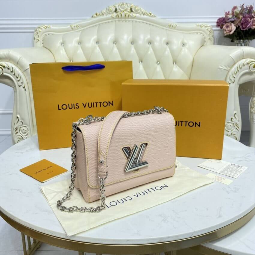 Louis Vuitton Epi Leather Twist MM M50282 Rose Ballerine