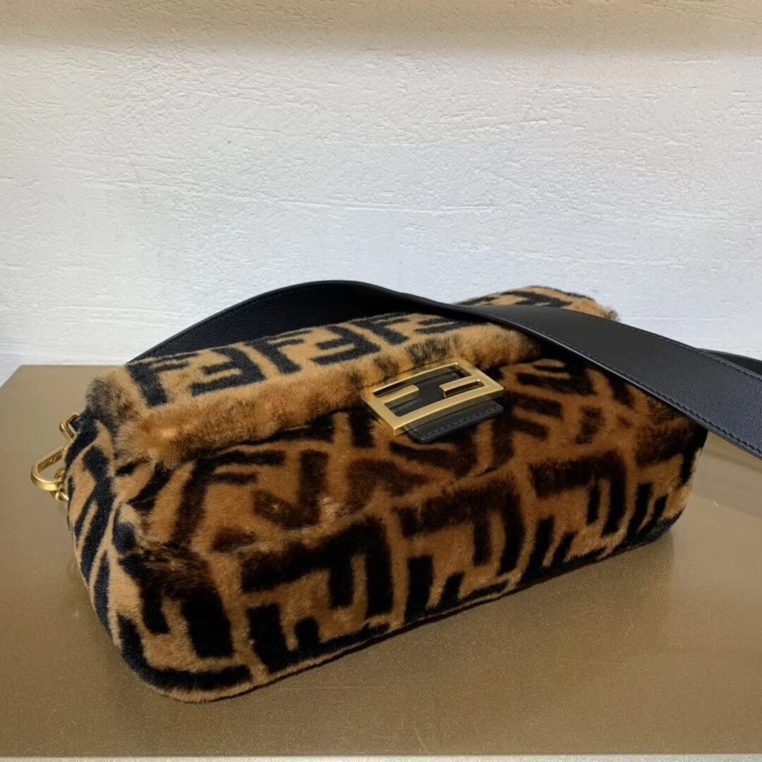 Fendi Sheepskin Baguette Bag 8BR600