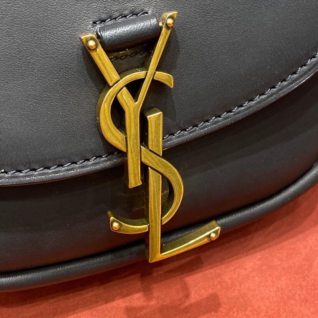 Saint Laurent Kaia YSL-Plaque Mini Leather Satchel 623097