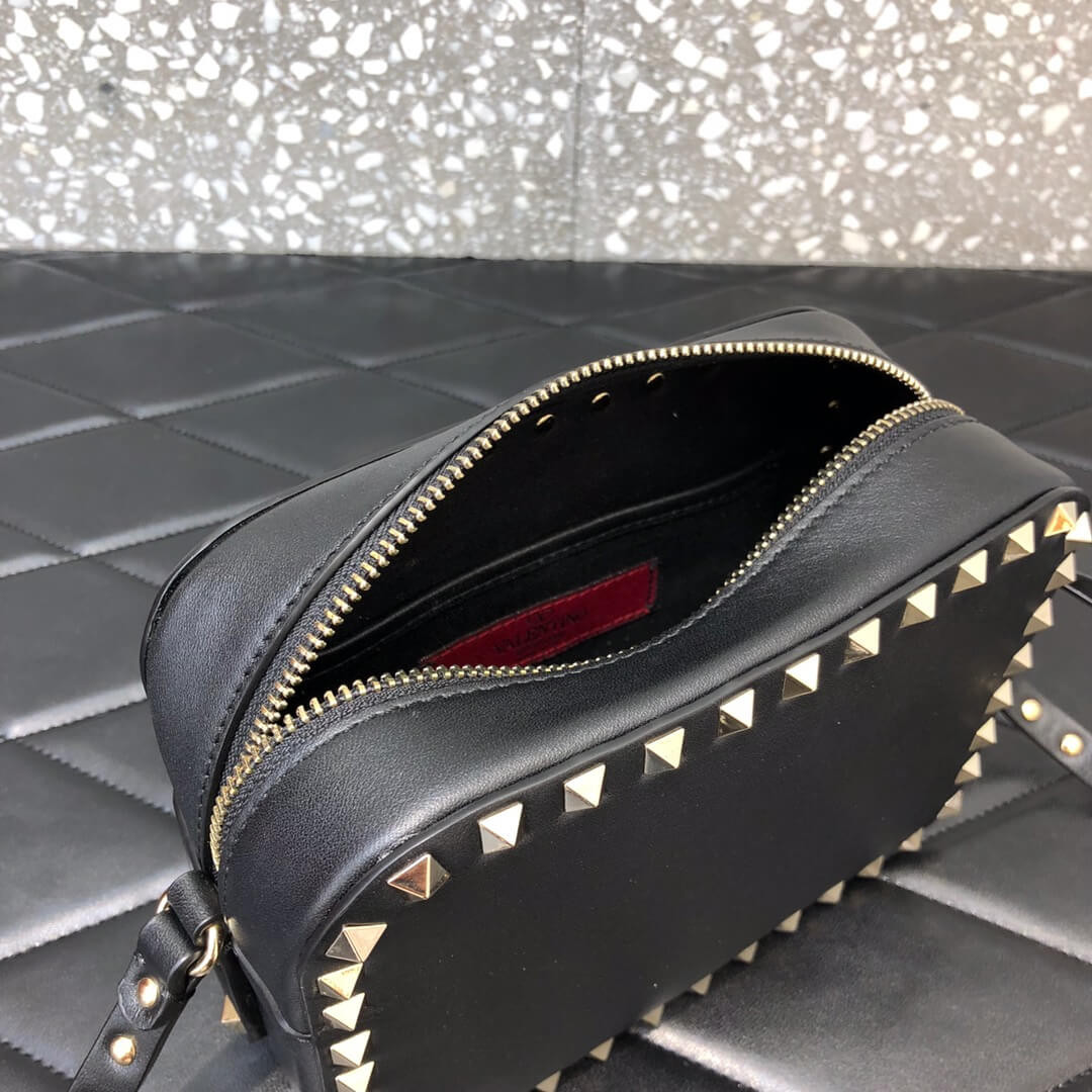 Valentino Garavani Small Rockstud Calfskin Crossbody Bag 0809
