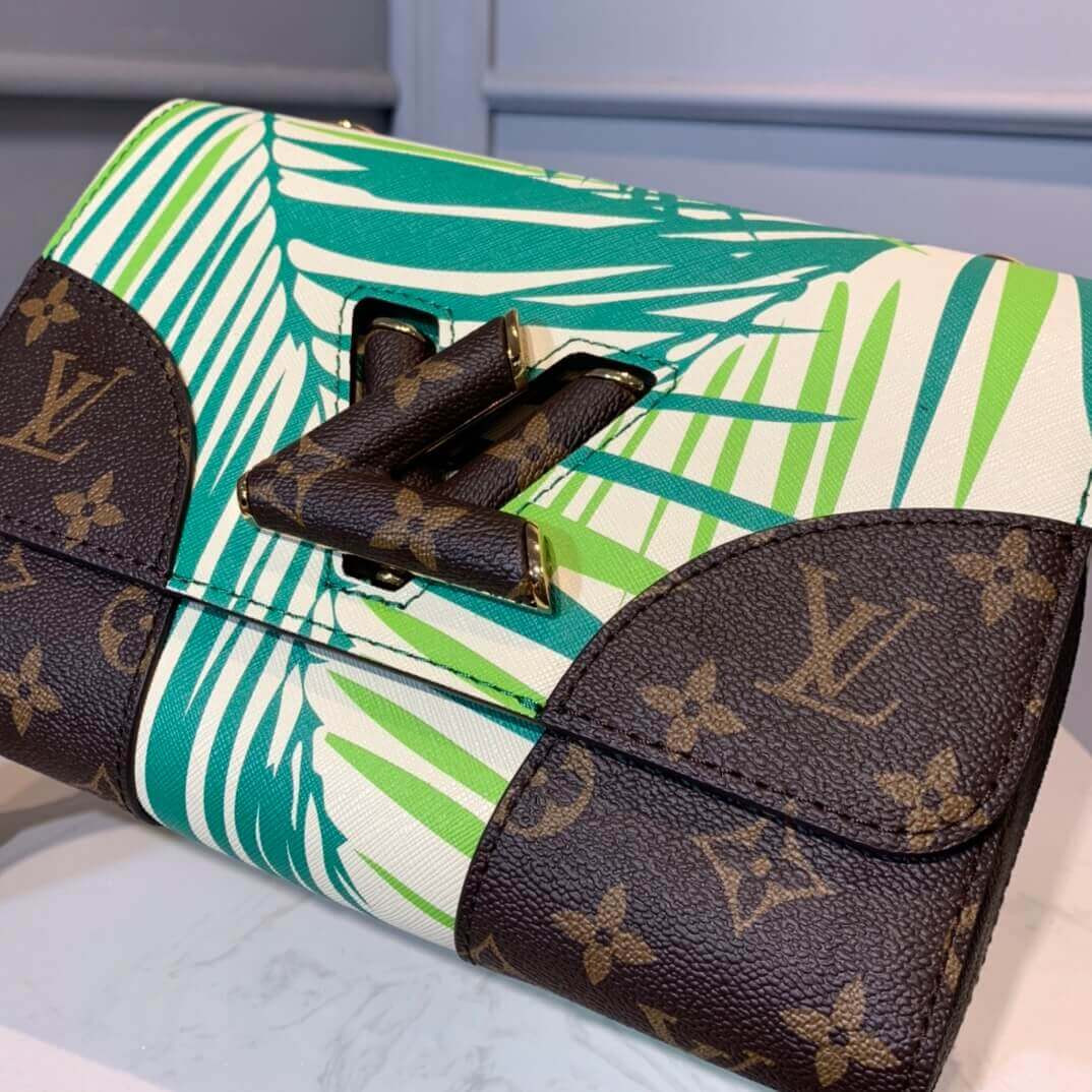 Louis Vuitton Palm Print Twist MM Bag M50282