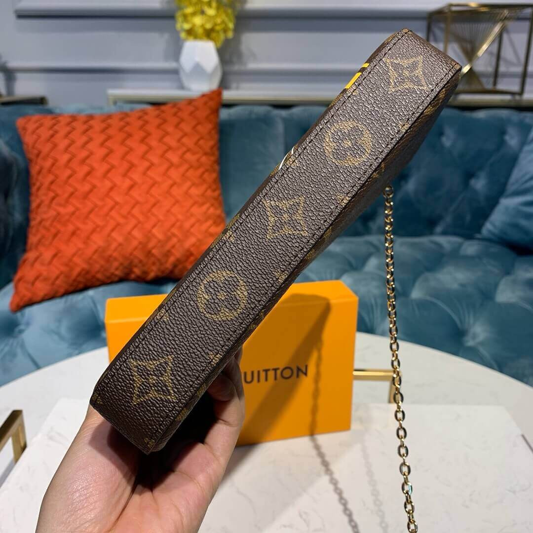 Louis Vuitton Troy Print Pochette Felicie M61276