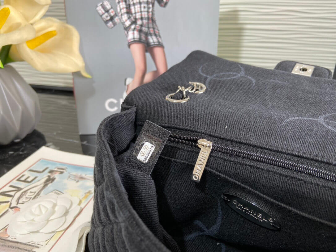 Chanel Denim Classic Flap Medium Bag AS2071