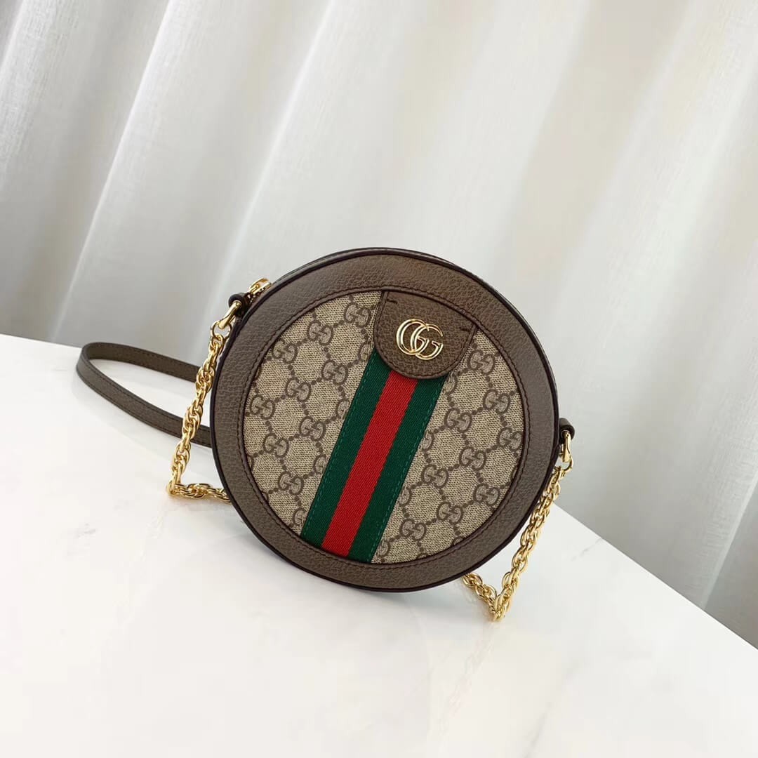 Gucci Ophidia Mini GG Round Shoulder Bag 550618