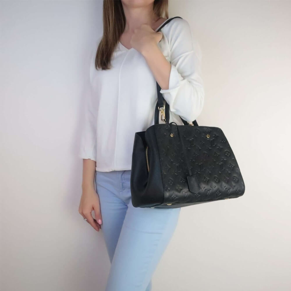 Louis Vuitton Monogram Empreinte Leather Montaigne MM M41048