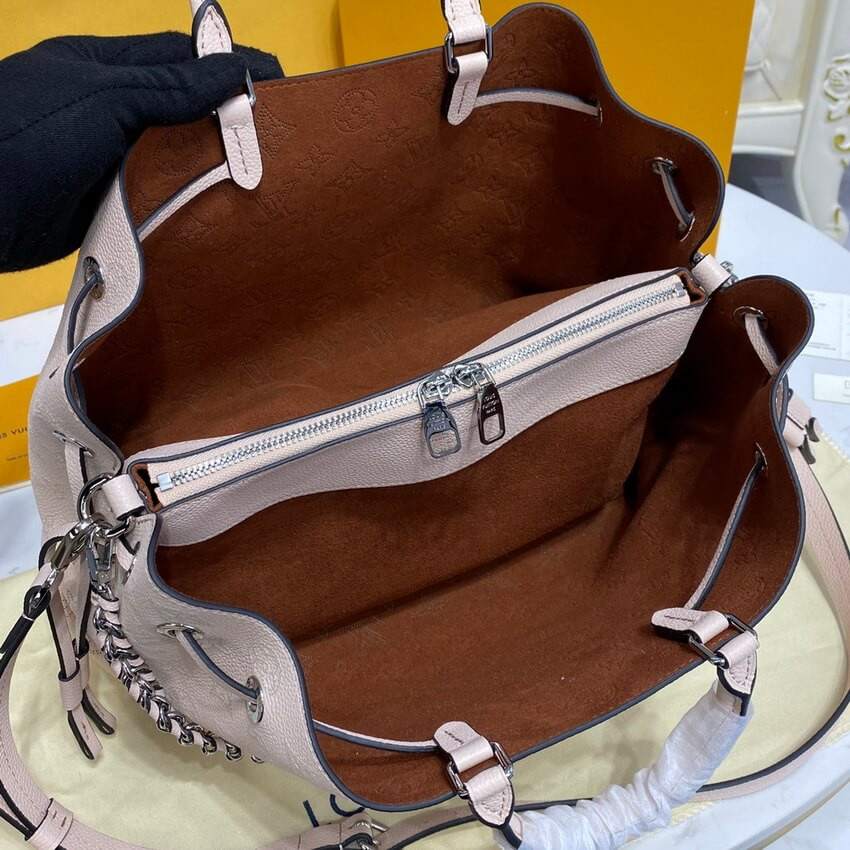 Louis Vuitton Mahina Calf Leather Bella Tote M59203 Cream