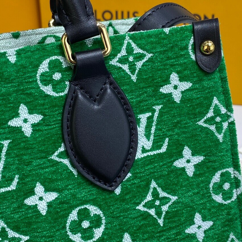 Louis Vuitton Monogram Jacquard Velvet Onthego PM M46216 Green