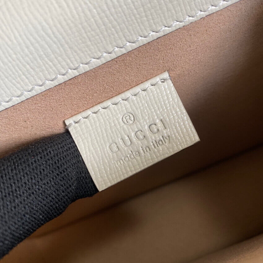 Gucci Dionysus Mini Bag 421970 Orange White Leather