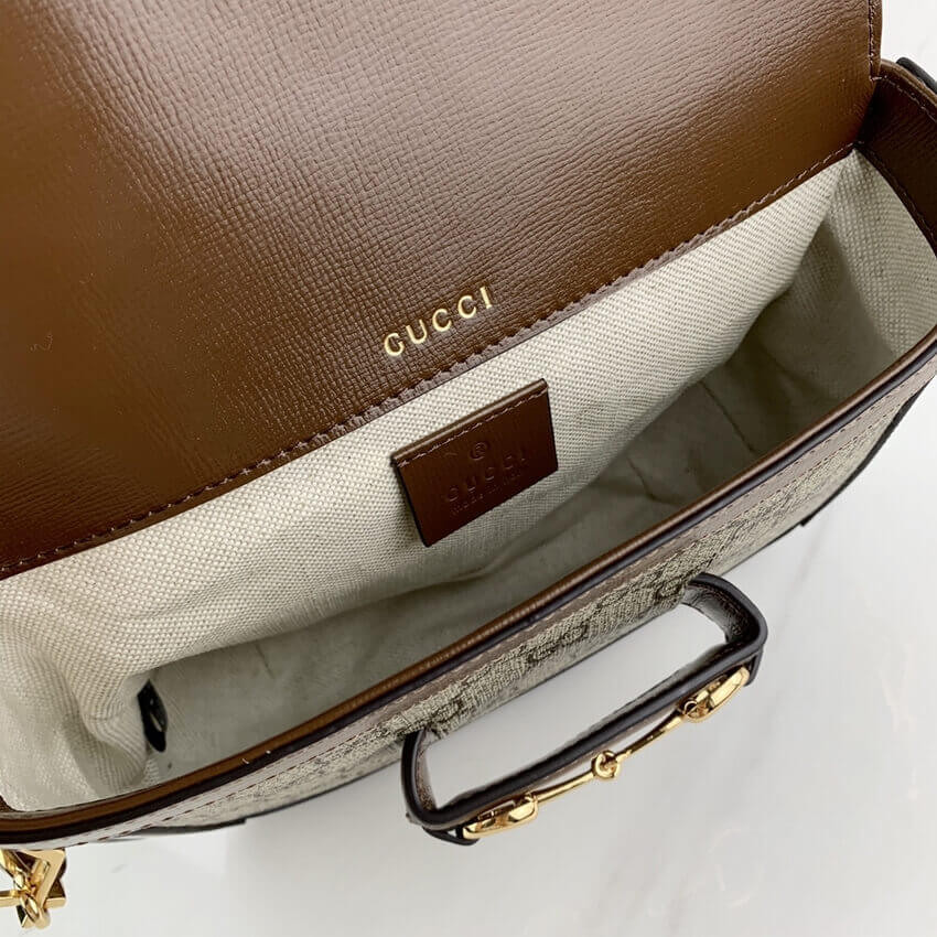 Gucci Horsebit 1955 Mini Bag in GG Supreme 658574