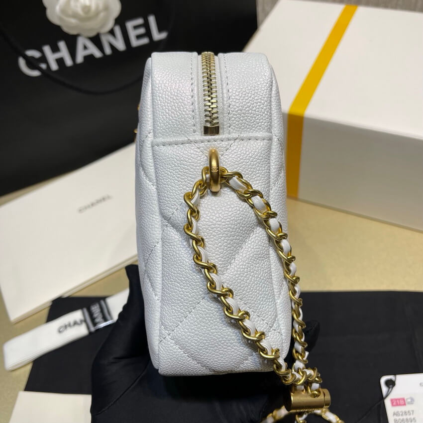 Chanel Mini Camera Bag Iridescent Grained Calfskin Bag AS2857