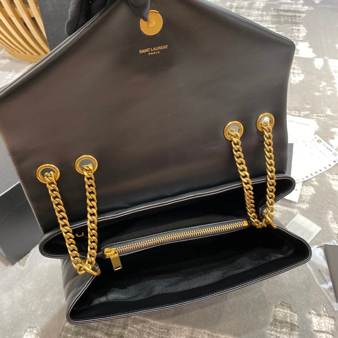 Saint Laurent Loulou Medium In Matelassé “Y” Leather 459749