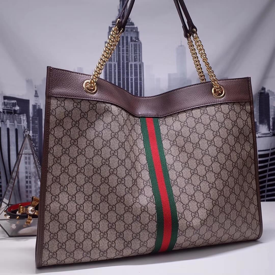 Gucci Exclusive Rajah GG Tote 537219 Coffee