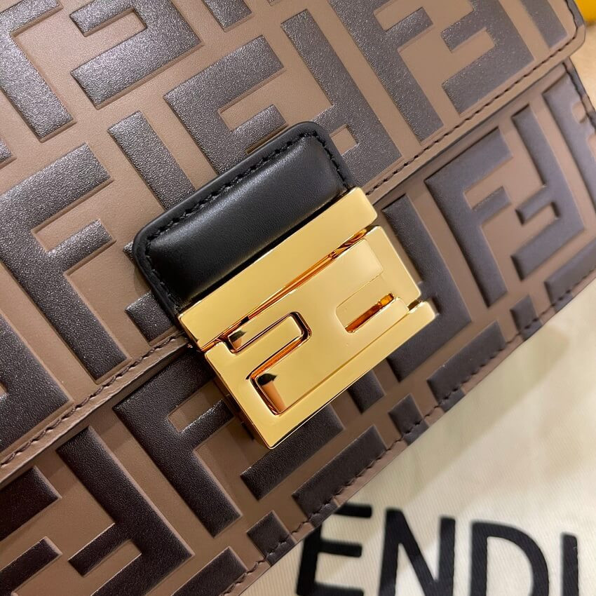 Fendi Kan U Small Bag With Embossed FF Logo 8M0417