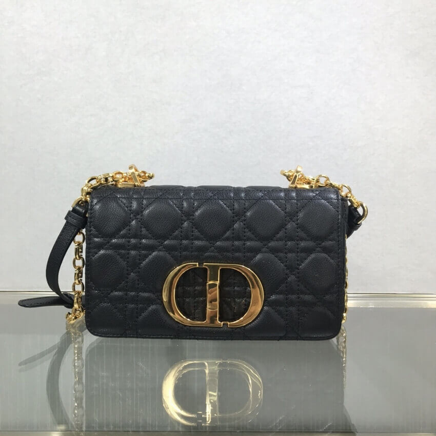 Dior Small Caro Bag Supple Cannage Calfskin M9241