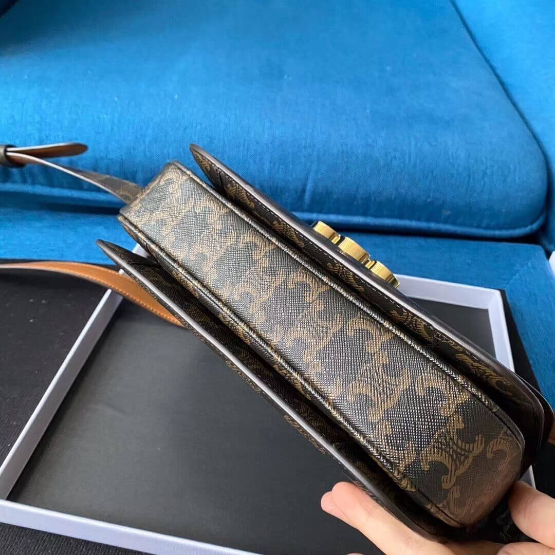 Celine Medium Triomphe Bag In Triomphe Canvas 187362