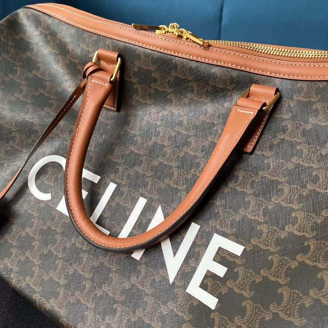 Celine Large Voyage Bag In Triomphe Canvas 191472