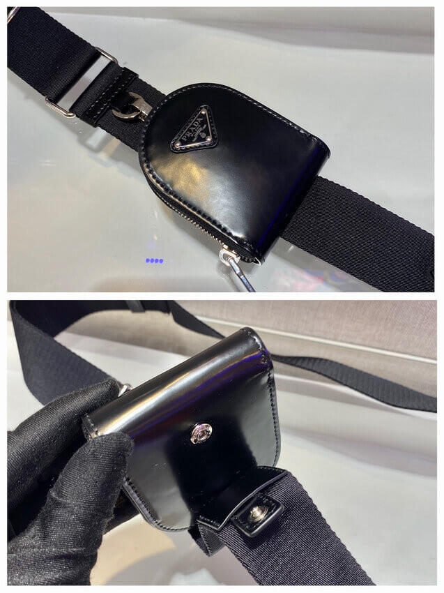 Prada Brushed Leather Shoulder Bag 1BH180