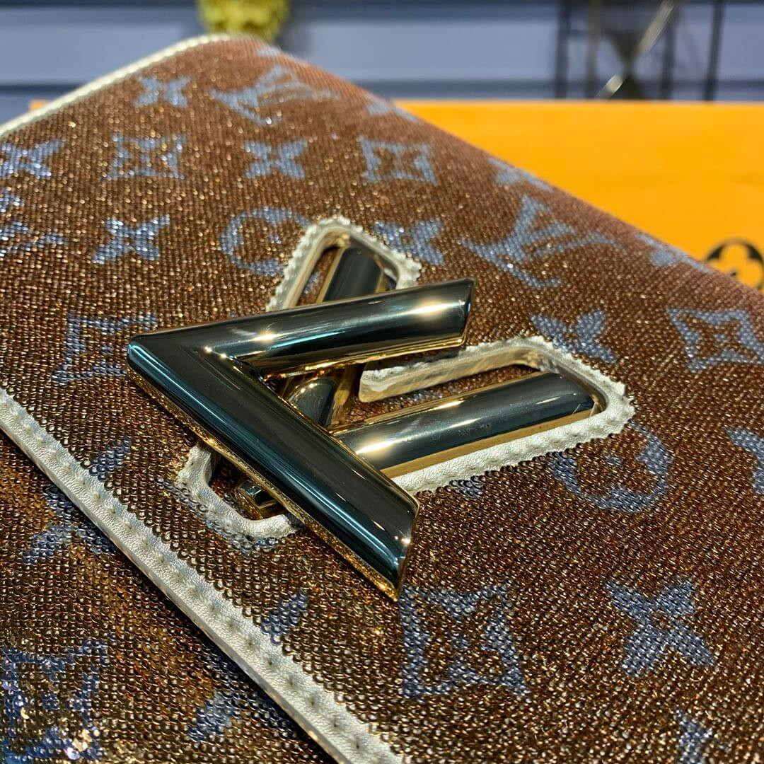 Louis Vuitton Twist MM with Gold Sequins M50282