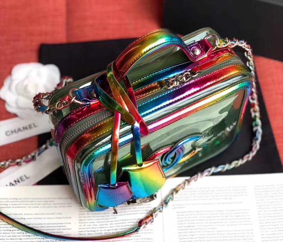 Chanel Vanity Case In Multicolour PVC A93343