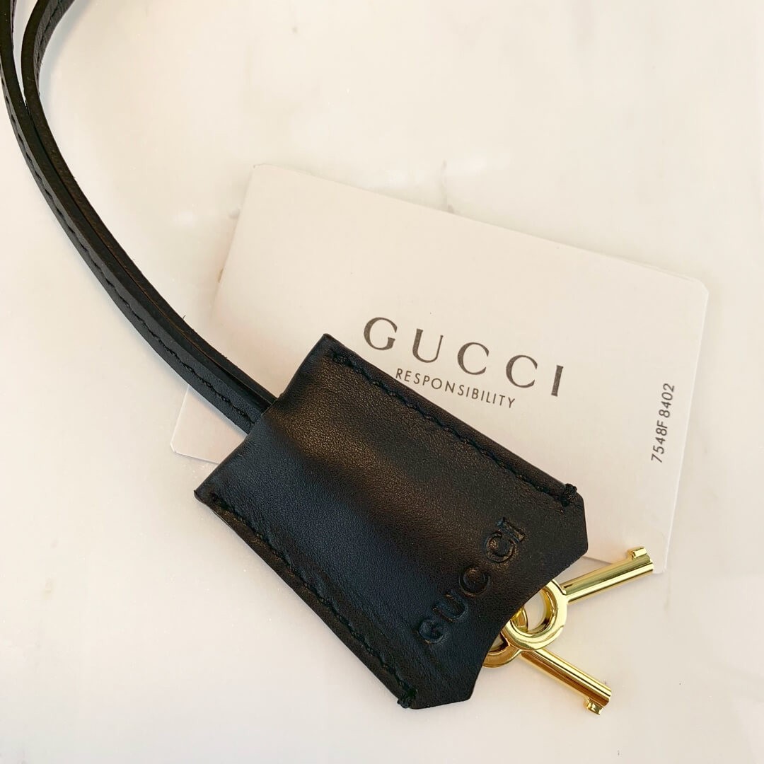 Gucci Padlock Small GG Bees Shoulder Bag 498156