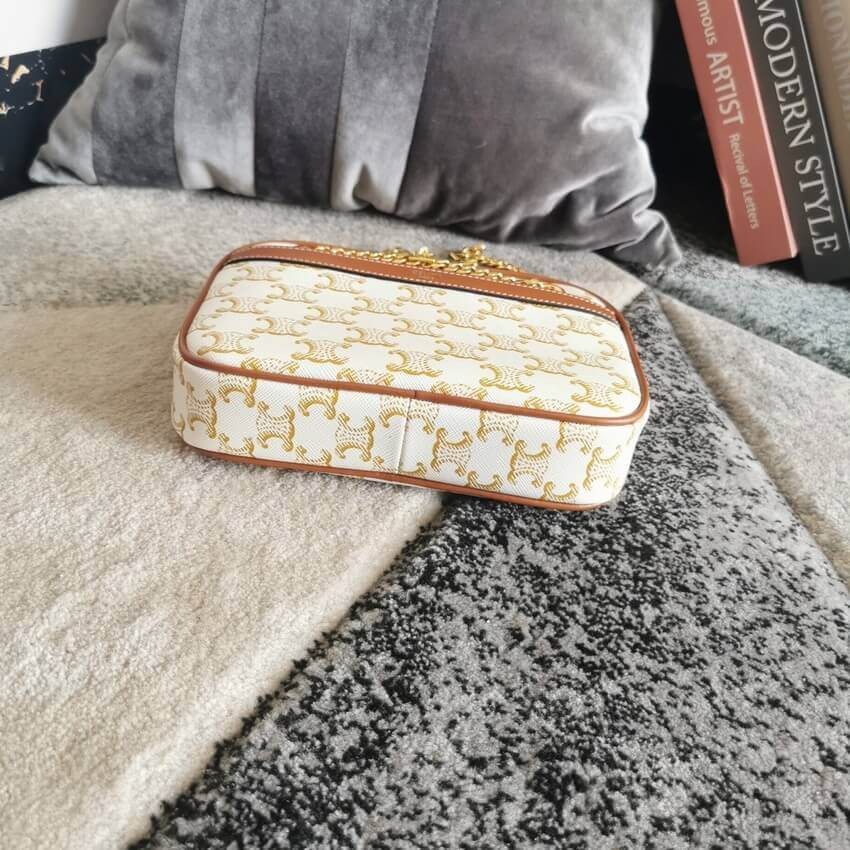 Celine Small Patapans In Triomphe Canvas and Calfskin 196252