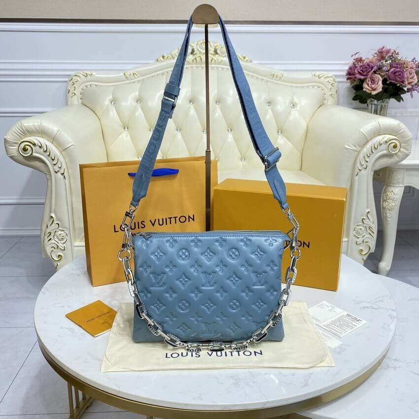 Louis Vuitton Coussin PM M58699 Bleu Glacier