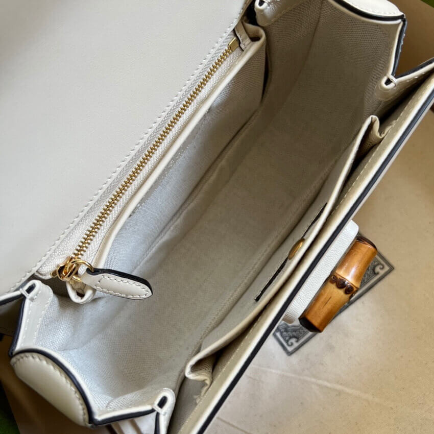 Gucci Small Top Handle Bag with Bamboo 675797