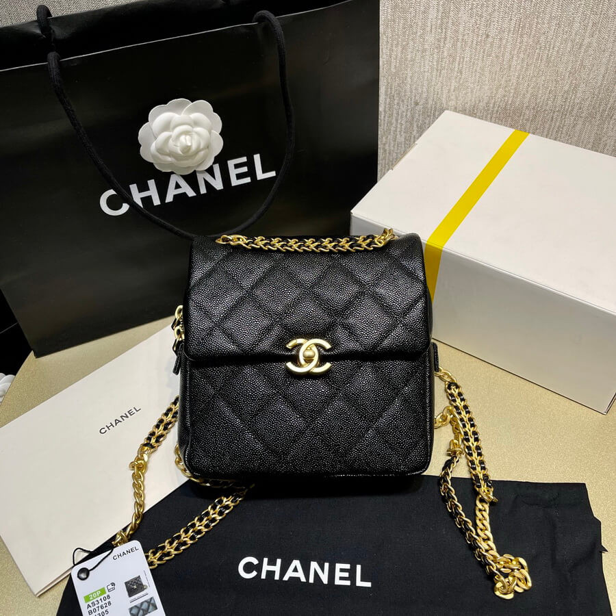 Chanel Backpack in Grained Calfskin AS3108