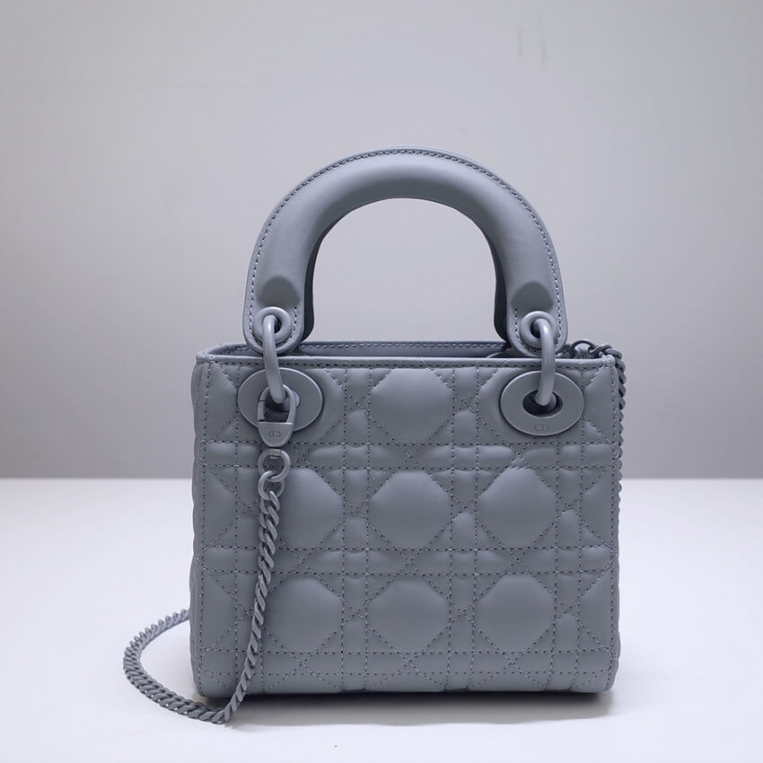 Dior Mini Lady Dior Bag in Ultramatte Cannage Calfskin M0505